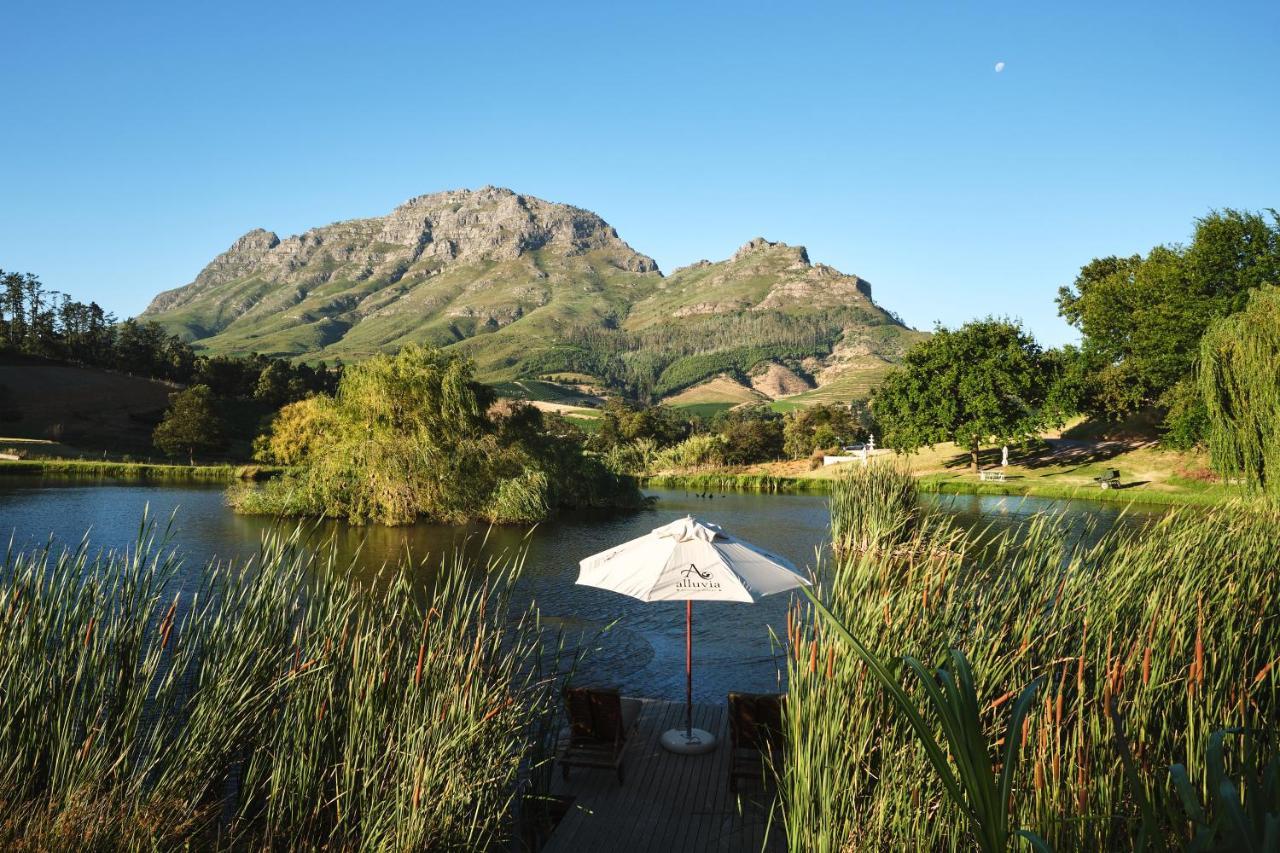 Alluvia Boutique Winery & Luxury Accommodation Стеленбош Екстериор снимка View of the Kleinrivierveld